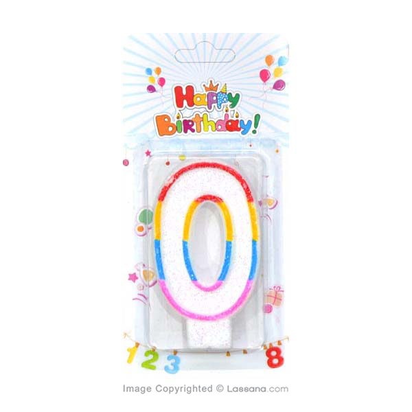 Number 0 Deluxe Birthday Candle – Große Zahlenkerze Für Den 0. Geburtstag Oder Runde Jubiläen