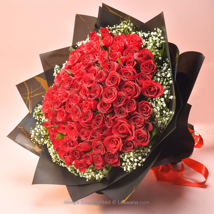 Shop SUPREME LOVE 100 RED ROSES Price in Sri Lanka