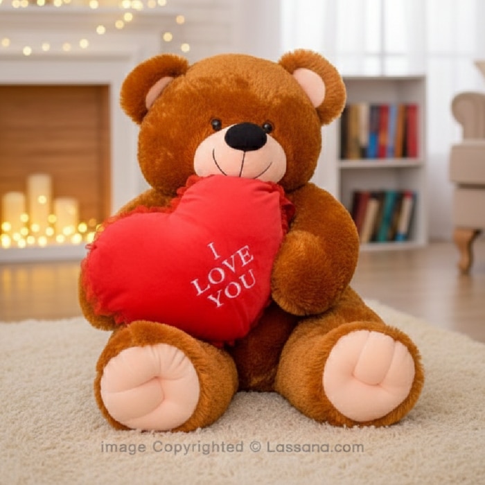 Shop DOUBLE XL TEDDY WITH LOVE HEART Price in Sri Lanka | Lassana.com